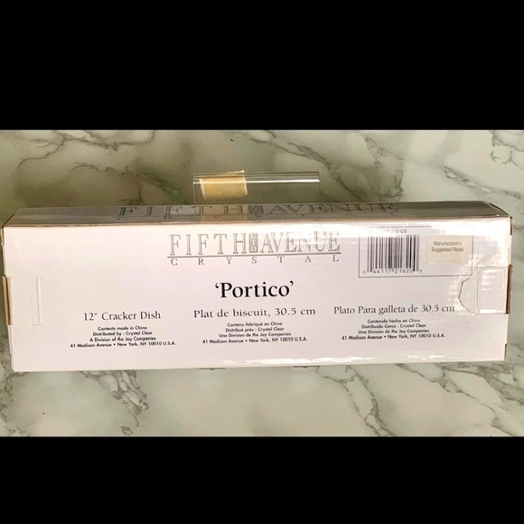 3/$45 ⭐️ Vintage Fifth Ave Crystal Cut Portico 12" Footed Cracker Candy Tray - Picture 4 of 6